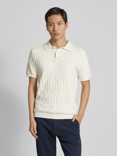 MCNEAL Slim Fit Poloshirt aus reiner Baumwolle Sand 4