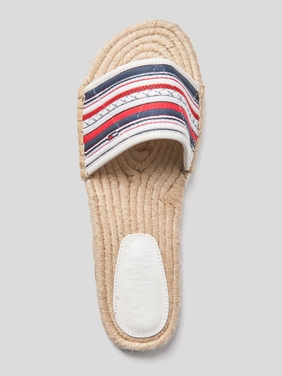 Tommy Jeans Slippers met streepmotief Lichtblauw - 5