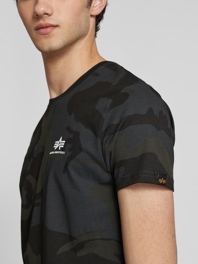 Alpha Industries T-shirt met labelprint Zwart - 3