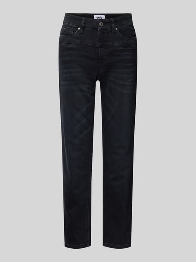 Cambio Jeans im Used-Look mit Eingrifftaschen Modell 'PEARLIE' Black 2