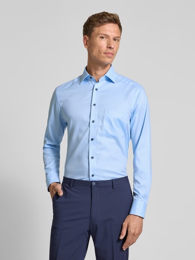 OLYMP Modern Fit Businesshemd mit Kentkragen Bleu 4