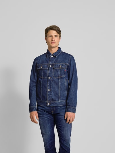 Diesel Jeansjacke mit Knopfleiste Jeansblau 4