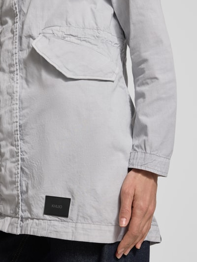 khujo parka z kieszenie z patką model 'NIKA' Jasnoszary 3