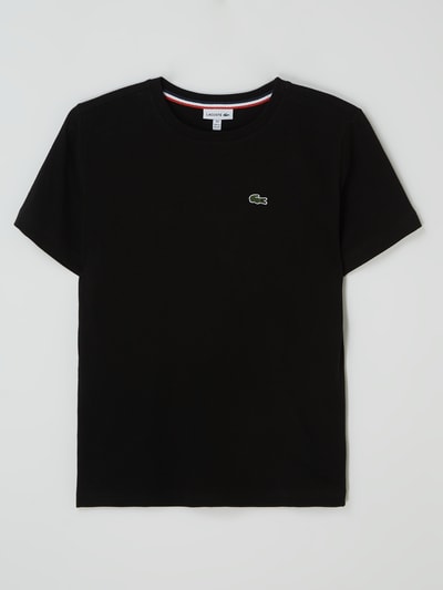 Lacoste T-shirt z motywem z logo Czarny 1