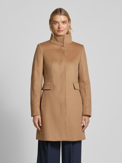 Max Mara Studio Płaszcz ze stójką model ‘AGNESE’ Camel 4