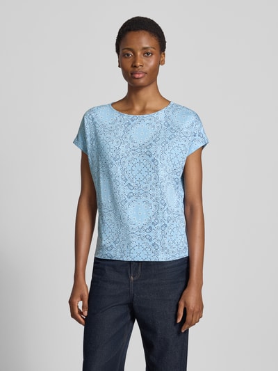 s.Oliver RED LABEL Relaxed Fit T-Shirt aus Viskose-Mix Hellblau 4