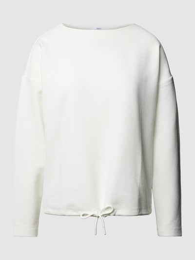 Jake*s Casual Sweatshirt mit regulärem Schnitt und unifarbenem Design Offwhite 1