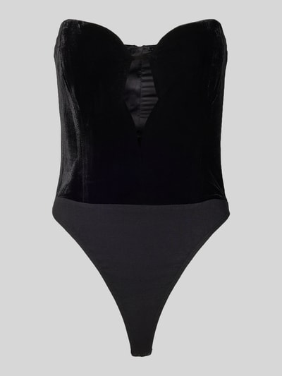 Bardot Body aus Samt im Off-Shoulder-Look Modell 'ELENI' Black 2