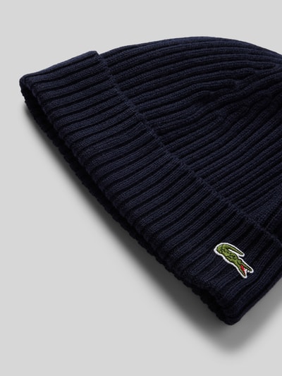 Lacoste Beanie in Strick-Optik Marine 2