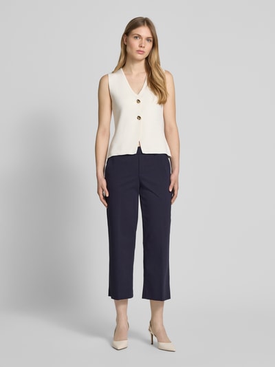 STEHMANN Capribroek met paspelzakken, model 'Fenja2' Marineblauw - 1