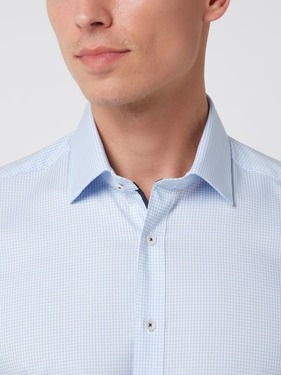 OLYMP Level Five Slim fit zakelijk overhemd met geruit motief Bleu - 3