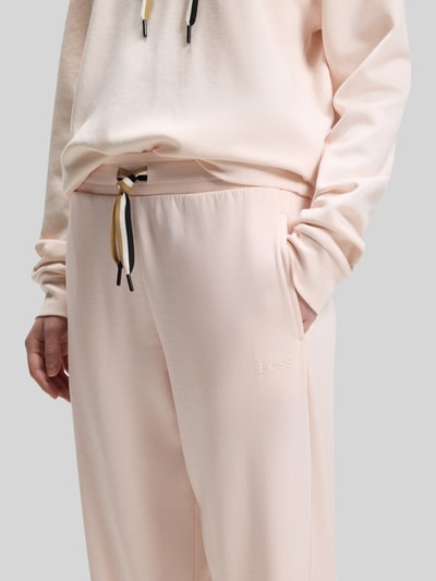 BOSS Regular Fit Sweatpants aus Baumwoll-Mix Modell 'CP STRIPE_PANTS CUFF' Rosa 3