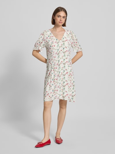 Pieces Regular fit vrijetijdsjurk met bloemenmotief, model 'FYA' Wit - 1