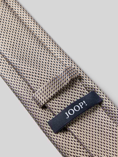 JOOP! Collection Stropdas van zijde in all-over look (8 cm) Beige - 3