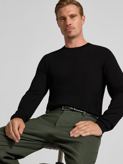 MCNEAL Strickpullover mit gerippten Abschlüssen Black 3