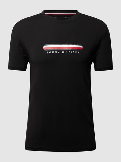 Tommy Hilfiger T-Shirt mit Label-Print Black 2