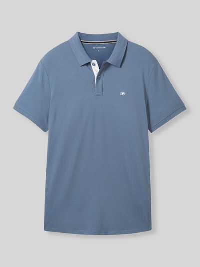 Tom Tailor Regular Fit Poloshirt aus Baumwoll-Viskose-Mix Mittelgrau 2