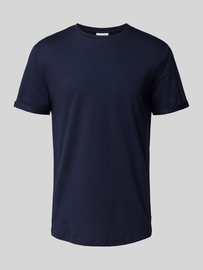Les Deux T-Shirt mit Rundhalsausschnitt Modell 'Norregaard' Marine 2
