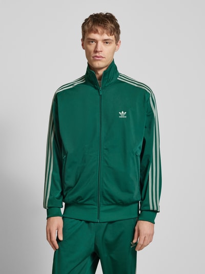 adidas Originals Sweatjacke mit Stehkragen Dunkelgruen 4