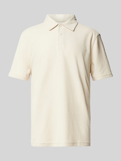 Samsøe & Samsøe Regular Fit Poloshirt mit kurzer Knopfleiste Offwhite 2