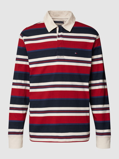 Tommy Hilfiger Bluzka z długim rękawem z kołnierzykiem polo Czerwony 2