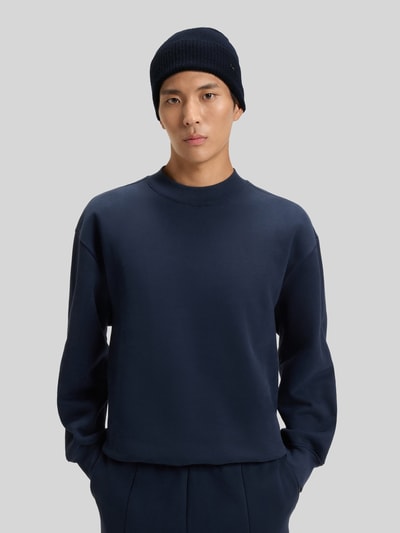 BOSS Czapka z czystego kaszmiru model ‘HONESTO’ Ciemnoniebieski 1