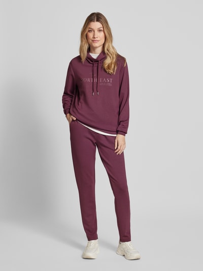 Soyaconcept Slim fit sweatpants met tunnelkoord, model 'BANU' Bordeaux - 1