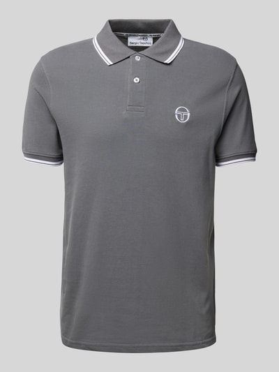 SERGIO TACCHINI Regular Fit Poloshirt mit Logo-Stitching Modell 'SERGIO' Hellgrau 2