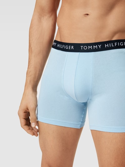 Tommy Hilfiger Trunks mit elastischem Logo-Bund im 3er-Pack Modell 'Brief' Rot 3