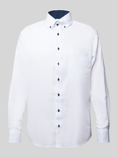 Eterna Comfort Fit Business-Hemd mit Button-Down-Kragen Weiss 1