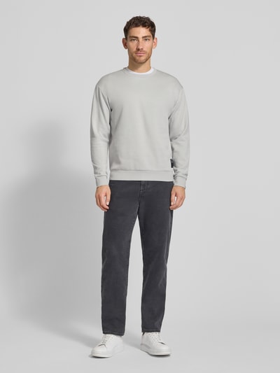 Tom Tailor Denim Regular Fit Sweatshirt aus Baumwoll-Mix Hellgrau 1