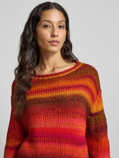 LOLLYS LAUNDRY Strickpullover mit Rundhalsausschnitt Modell 'Fairhaven' Rot 3