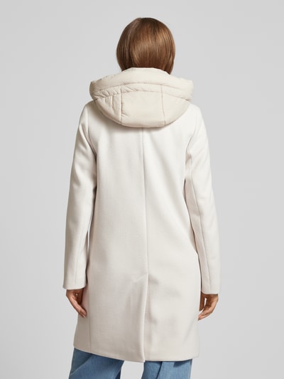 Cinque Lange jas met capuchon, model 'MIRACLE' Offwhite - 5