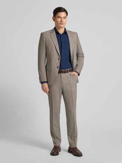 OLYMP Level 5 Slim Fit Businesshemd aus Baumwoll-Mix Marine 1