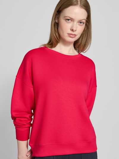 MSCH Copenhagen Sweatshirt mit überschnittenen Schultern Modell 'Ima Q' Rot 3