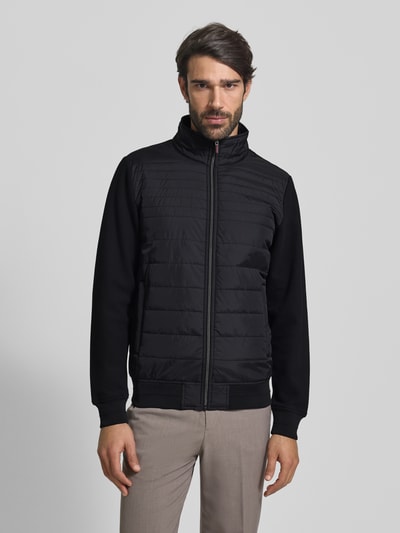 Christian Berg Men Sweatjack met ritssluiting Zwart - 4