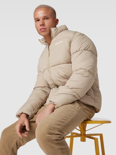 Jack & Jones Steppjacke in unifarbenem Design Modell 'MAX' Beige 3