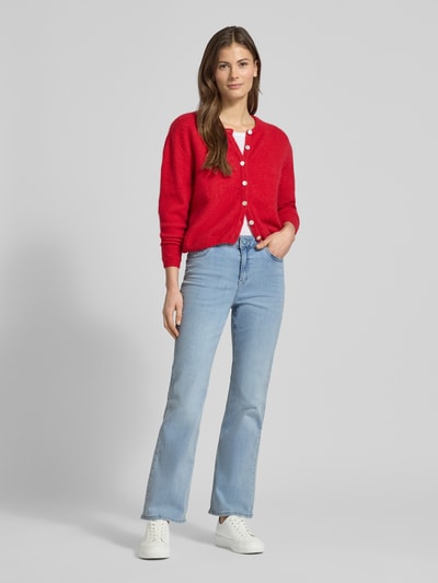 Christian Berg Woman Flared Jeans mit Knopfverschluss Ocean 1