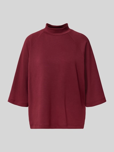 Soyaconcept Sweatshirt mit Stehkragen und 1/2-Arm Modell 'BANU' Bordeaux 2
