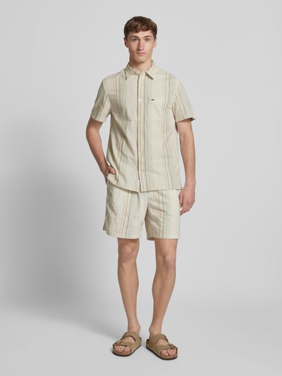 Tommy Jeans Loose fit korte strandbroek van puur katoen Beige - 1