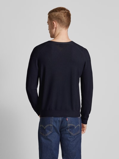 AlphaTauri Gebreide pullover met ronde hals, model 'FOSOP' Marineblauw - 5