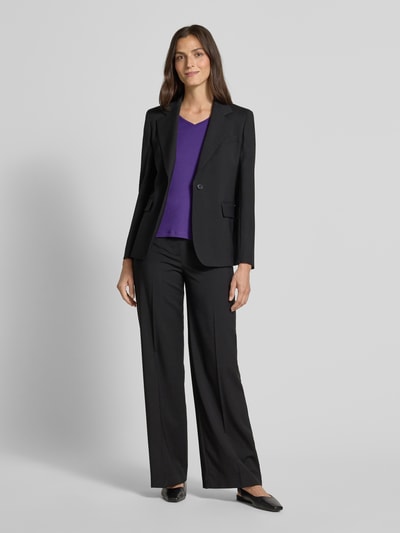 Christian Berg Woman T-shirt z prążkowanym dekoltem w serek Fioletowy 1