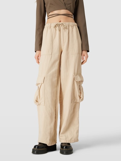 BDG Urban Outfitters Cargobroek met elastische band, model 'Luca' Ecru - 4