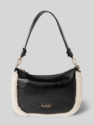 Guess Hobo Bag mit Kunstfell-Besatz Modell 'DAVIKA' Black 2