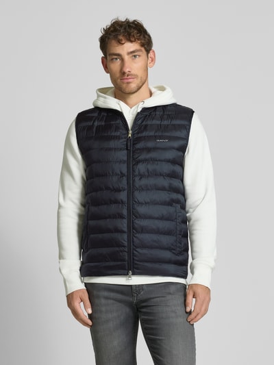 Gant Steppweste mit Zweiwege-Reißverschluss Black 4