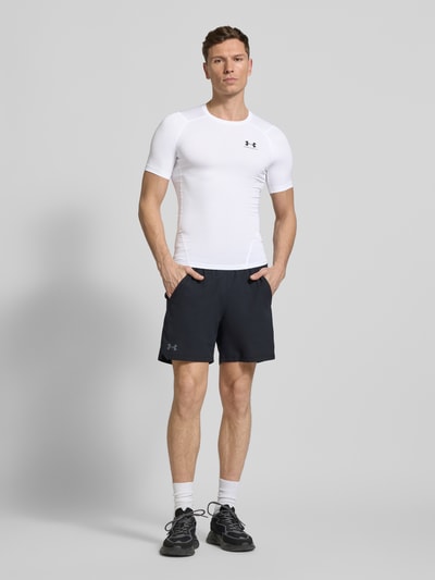 Under Armour Slim fit T-shirt met logoprint Wit - 1