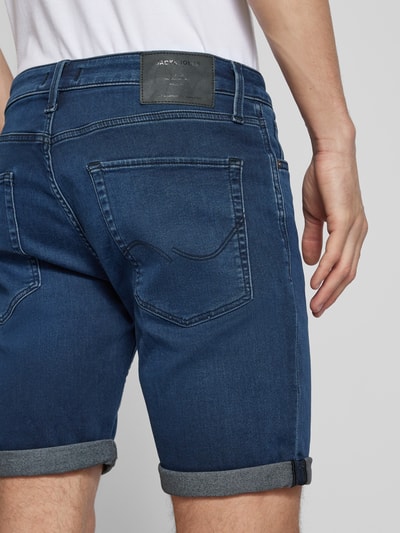 Jack & Jones Szorty jeansowe o kroju regular fit z 5 kieszeniami Ciemnoniebieski 3