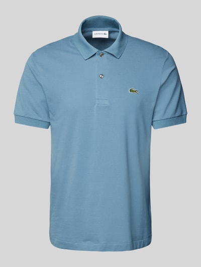 Lacoste Classic fit poloshirt met labelbadge Rookblauw - 2