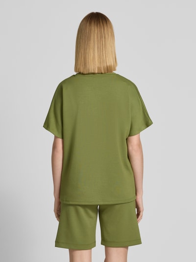 Soyaconcept Sweatshirt met labelprint, model 'BANU' Groen - 5