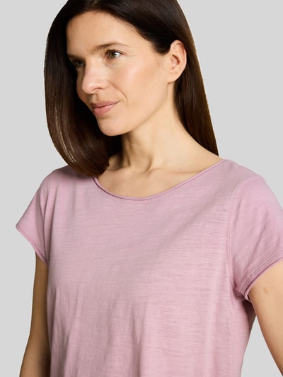Tom Tailor T-shirty o kroju regular fit z czystej bawełny Jasnofioletowy 3